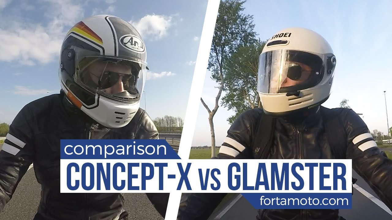 Shoei Glamster vs. Arai Concept-X | ROAD TEST | FortaMoto.com