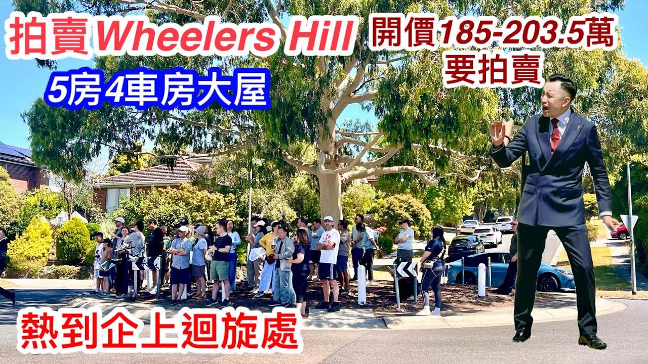 366. 拍賣Wheelers Hill 5房大屋｜買家匿喺樹底￼｜遠望East LInk Trail Walk｜Buxton｜769平方米｜開價185-203.5萬｜墨爾本睇樓團202｜繁體中文字幕