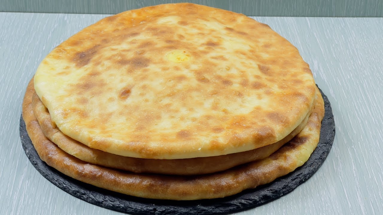 Осетинские хачапури с картофельной начинкой,осетински хабизгина,лепёшка с картофелем,ОСЕТИНСКИ ПИРОГ