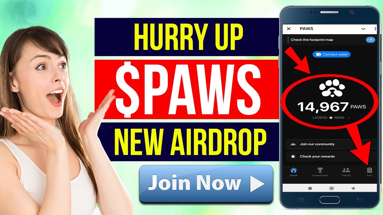 Paws Airdrop | New Telegram Airdrop bot like Dogs Coin | Paws Mining bot