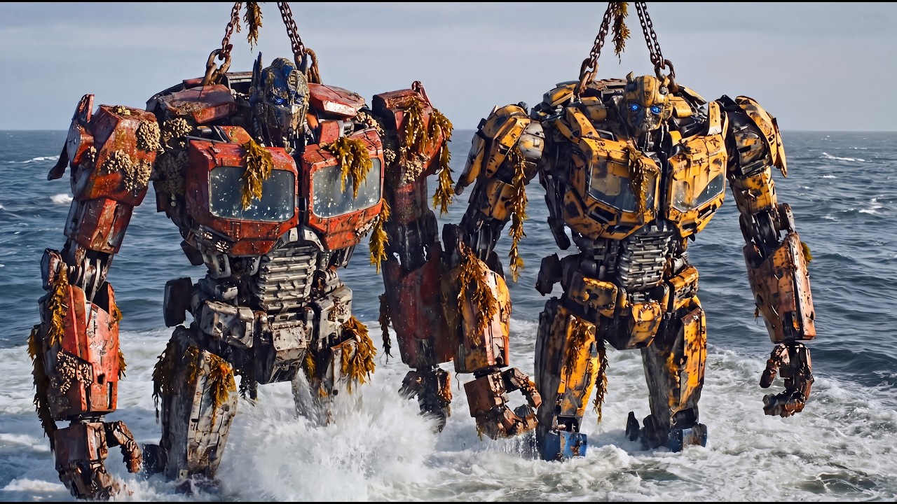 Optimus Prime and Bumblebee Found Junked in Ocean  | Epic ASMR Salvage & Restoration