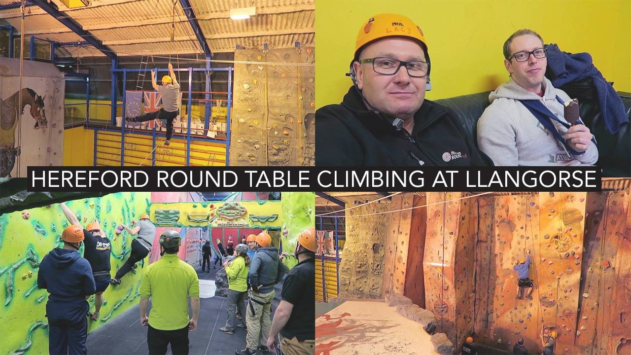 Indoor Rock Climbing with Hereford Round Table - Llangorse Activity Centre - Vlog - Luke Conod