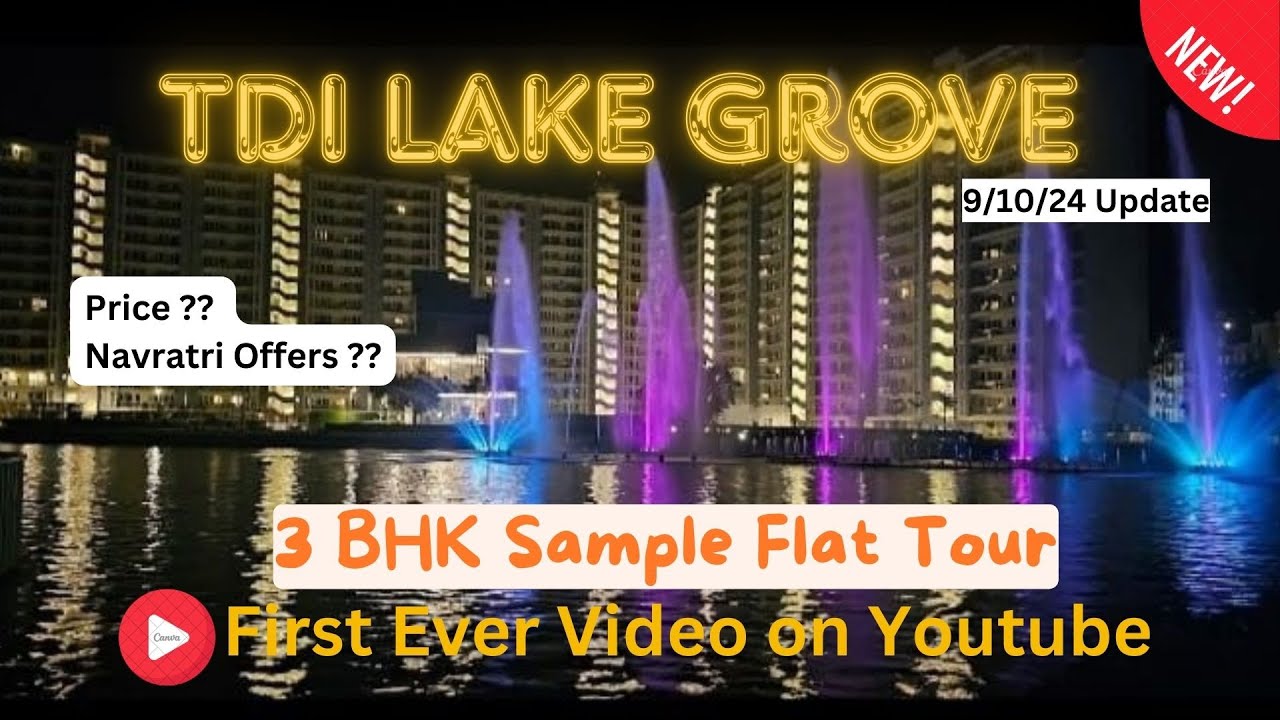 TDI Lake Grove 3BHK Sample Flat | Sample Apartment TDI Lake Grove Kundli | Sample Flat of TDI