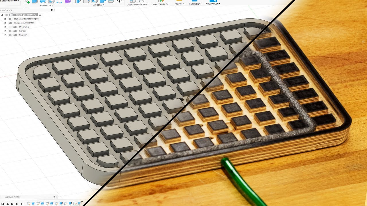 Vakuum Platte Konstruieren | Fusion 360 Tutorial | Schritt für Schritt erklärt bis zum G-Code