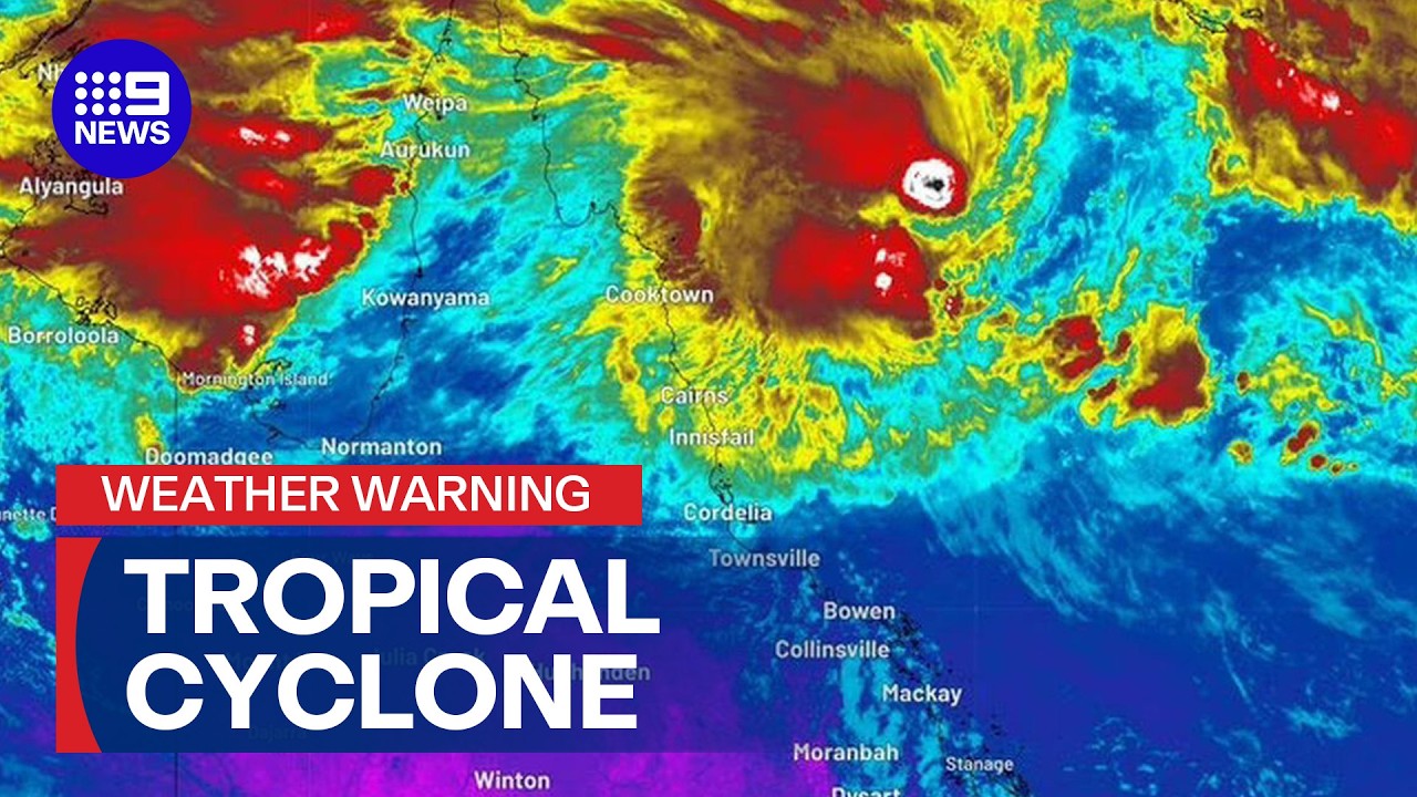 Cyclone risk still high as tropical low begins tracking towards Queensland | 9 News Australia