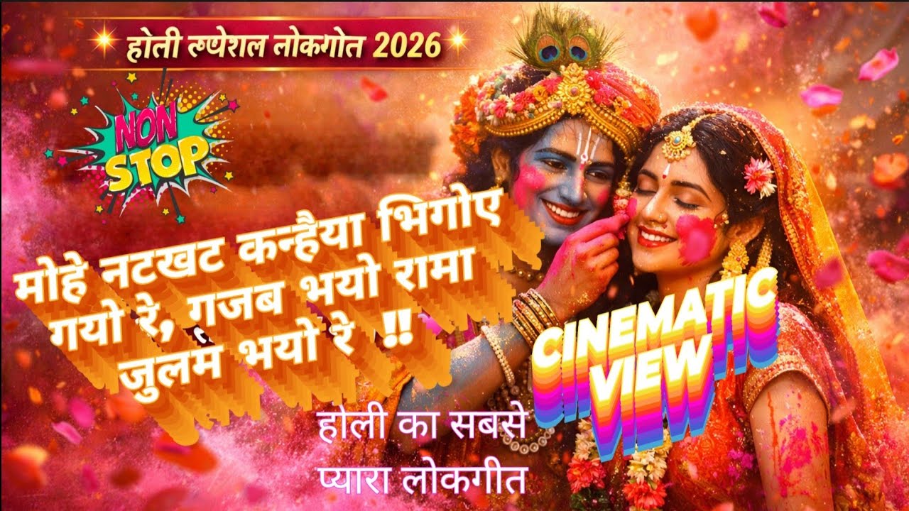मोहे नटखट कन्हैया भिगोए गयो रे 💖 |ब्रज में छाई रंगों की बहार 💕 Radha Krishna Bhajan | Braj Ki Holi