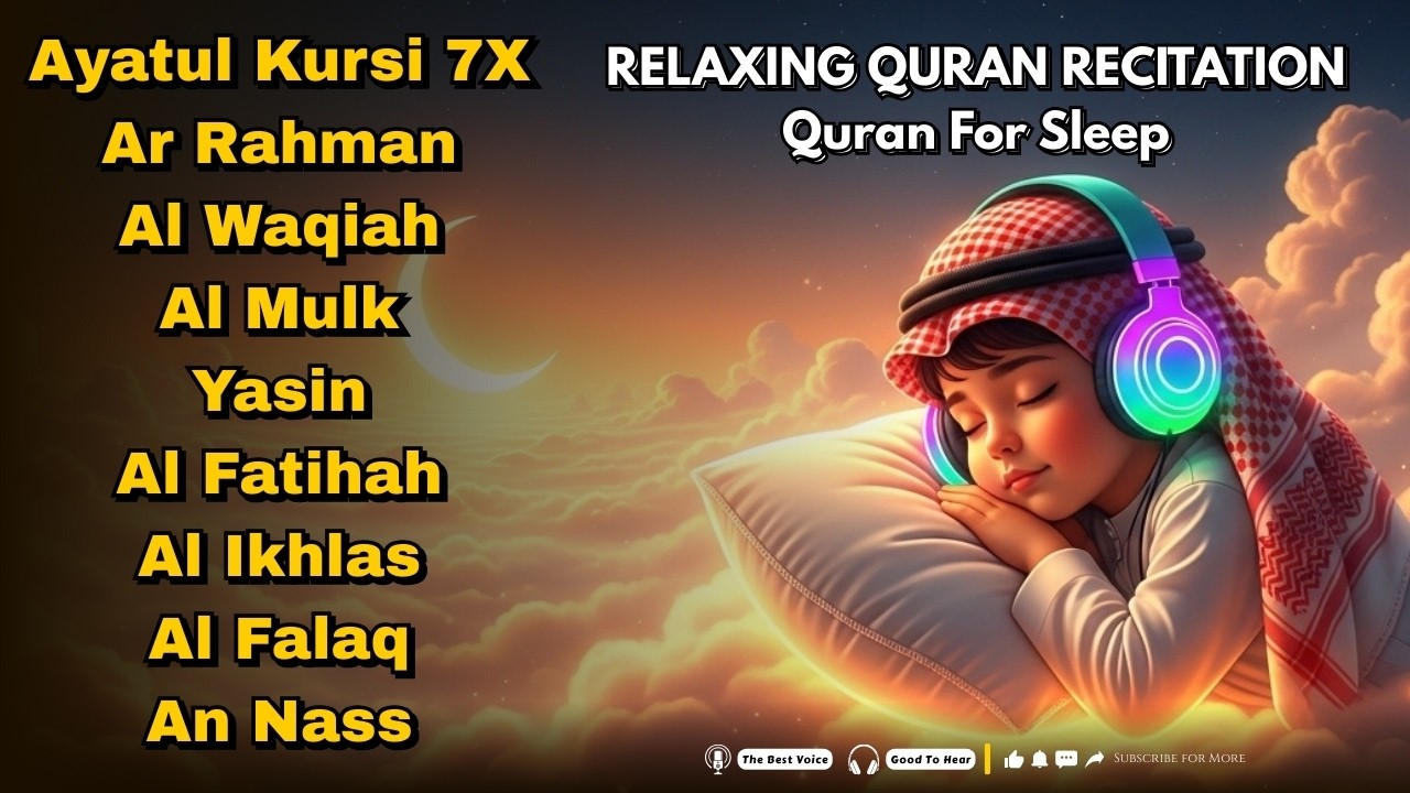 Relaxing Quran Recitation for Deep Sleep | Stress Relief & Instant Calmness (Quran for Sleep)