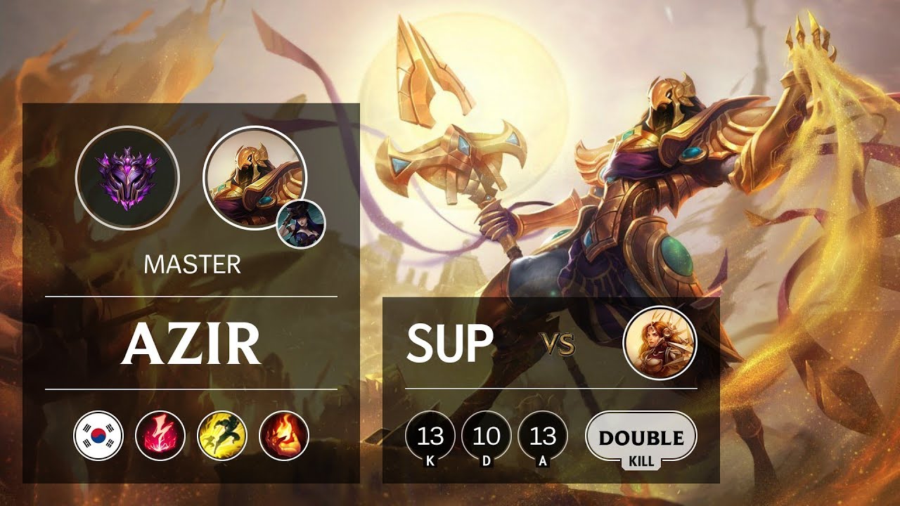 Azir Support vs Leona - KR Master Patch 9.20