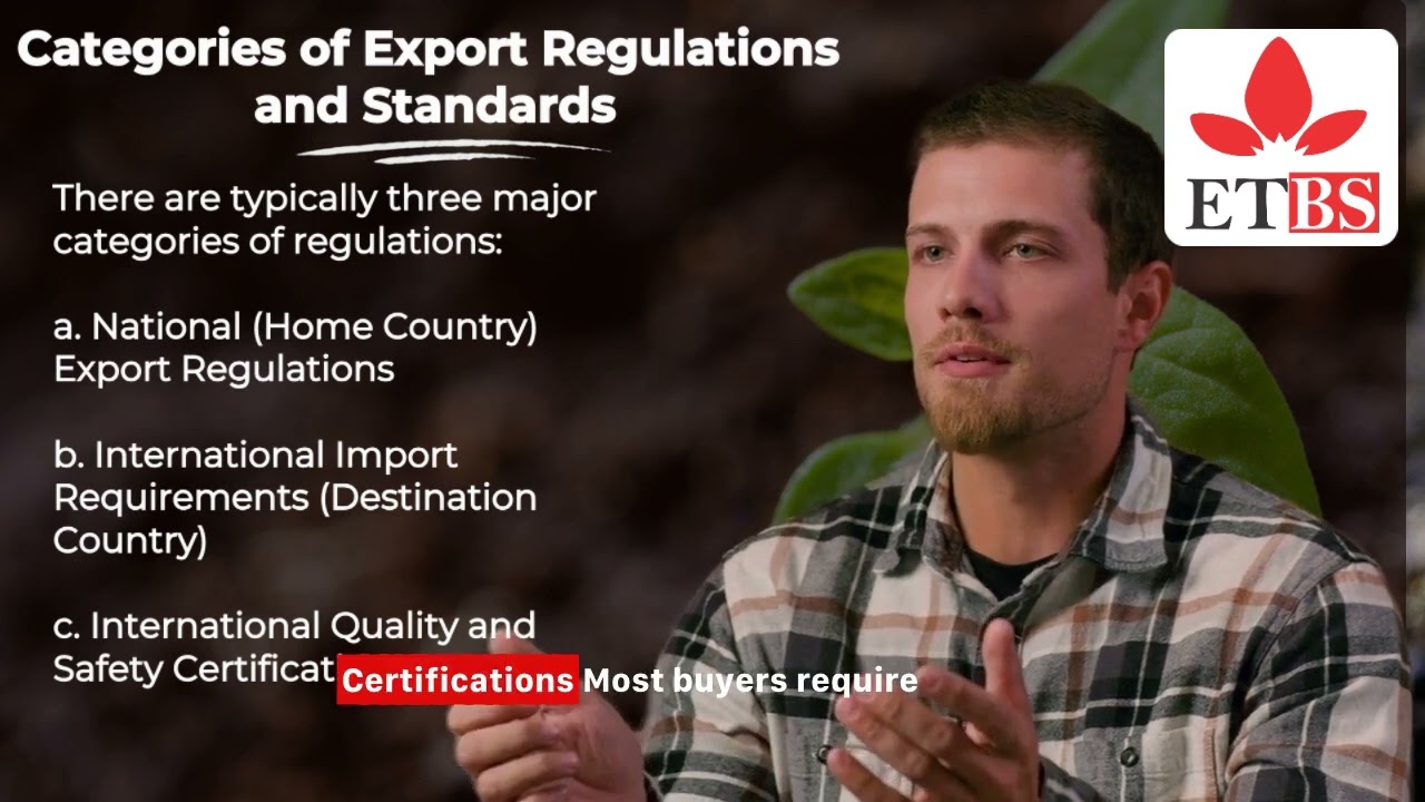 Agri Export and International Markets  Module 3  Regulatory Compliance and Quality Standards in Agri