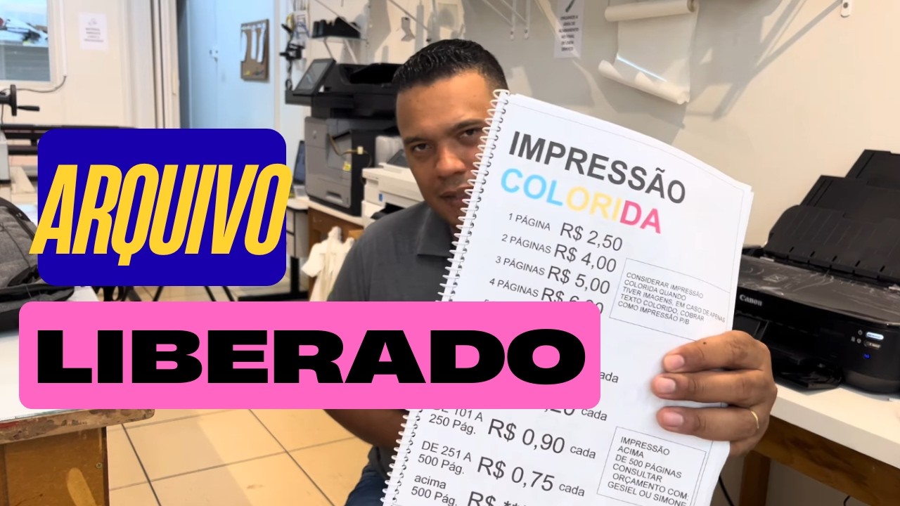 A Maior Dificuldade da Gráfica: TABELA DE PREÇO (Arquivo Grátis)