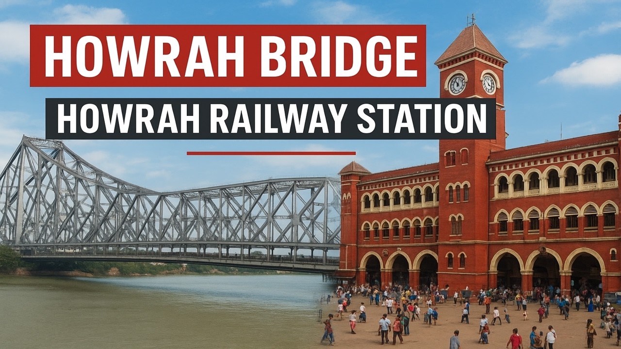 Iconic Kolkata: Exploring Howrah Bridge & Asia&rsquo;s Busiest Railway Station! Kolkata Vibes Life in 4K
