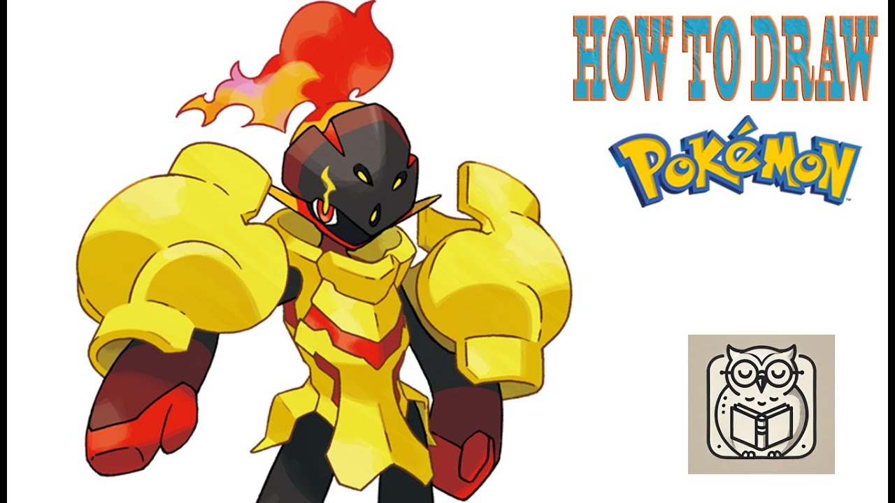 How to draw POKEMON Armarouge step by step