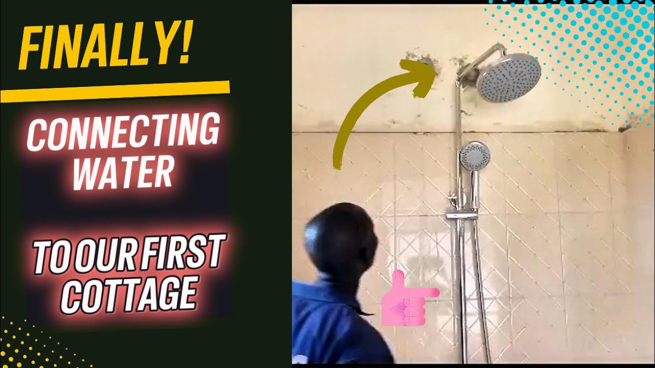 We finally put water in our first cottage at the eco-resort!