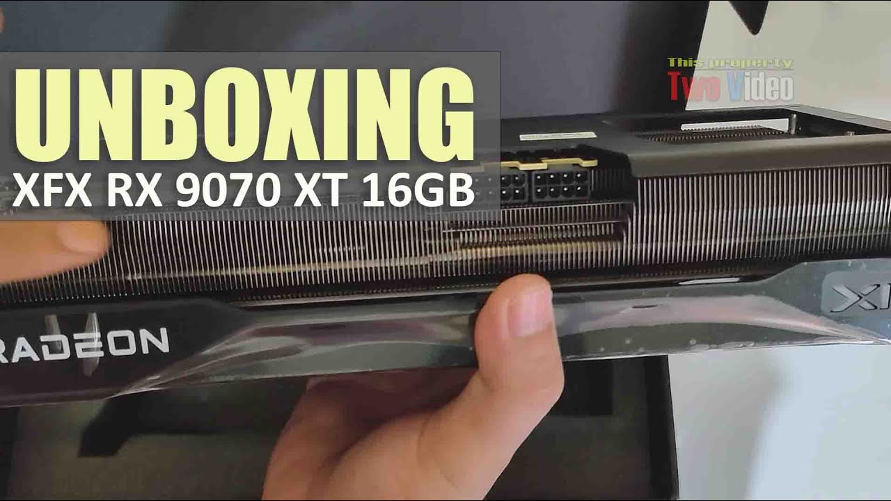 XFX Swft Radeon RX 9070 XT Triple fan Unboxing