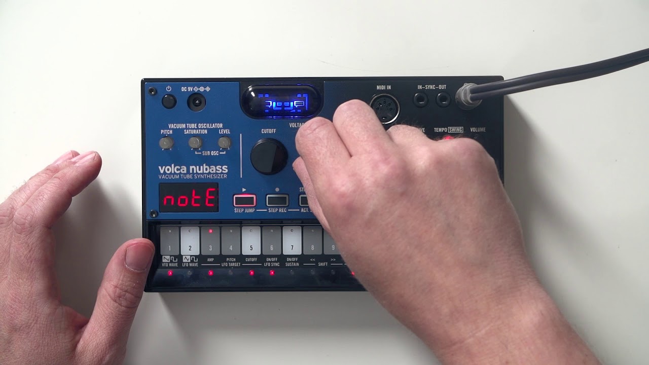 Korg Volca Nubass sound demo