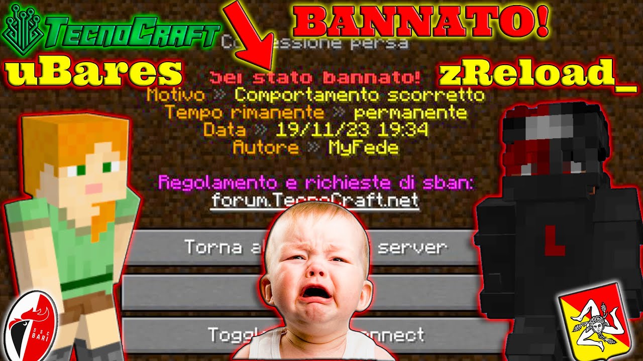 TROLLIAMO e facciamo BANNARE un RAGAZZINO SHOPPONE su TECNOCRAFT  (Feat. uBares)