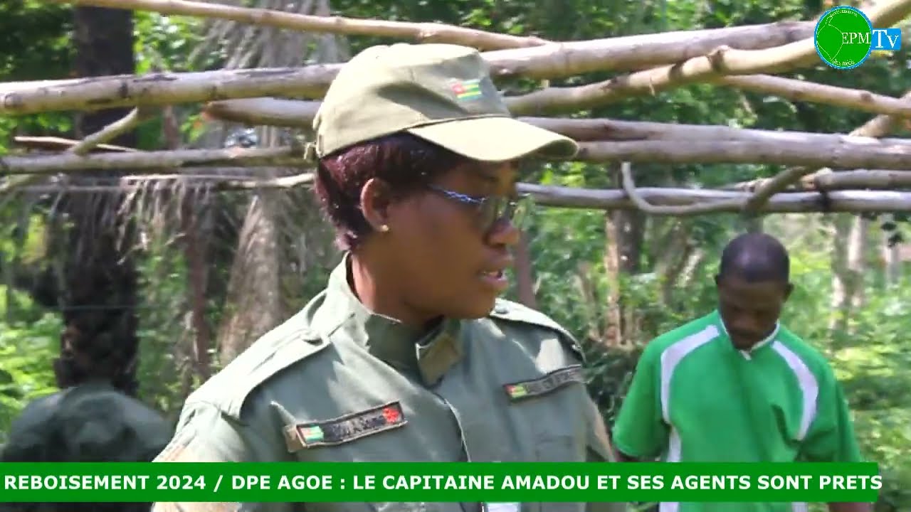 Reboisement 2024 /Agoè : Le Capitaine des Eaux et Forêts AMADOU Sounka Abibatou prête