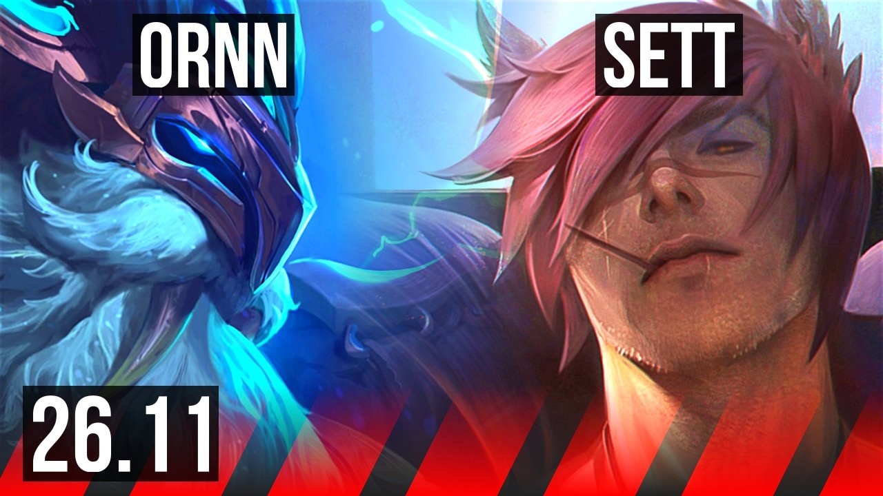 ORNN vs SETT (TOP) | Good KDA: 5/2/17 | KR Master | 26.11