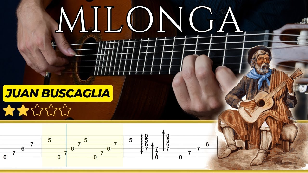 MILONGA (Floreos et Preludio Criollo) 🎸Juan Buscaglia || Tutorial para Guitarra Clásica + TABS