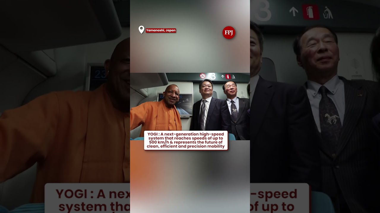 At 501 kmph, UP CM Yogi Enjoys Japanese Train Ride