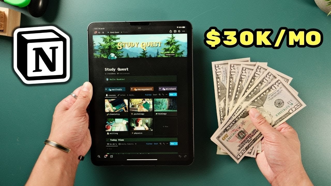 Как я зарабатываю 30 000 долларов в месяц, продавая шаблоны Notion