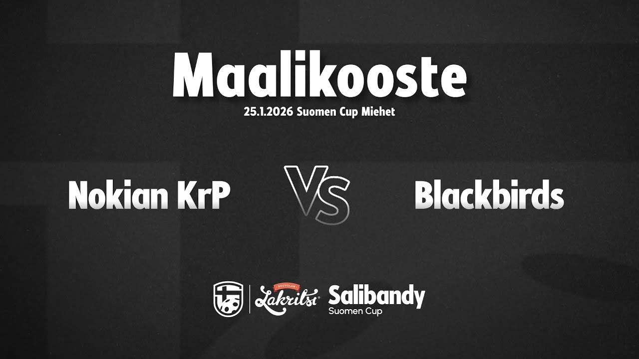 Maalikooste: Nokian KrP - Blackbirds (Suomen Cup M)