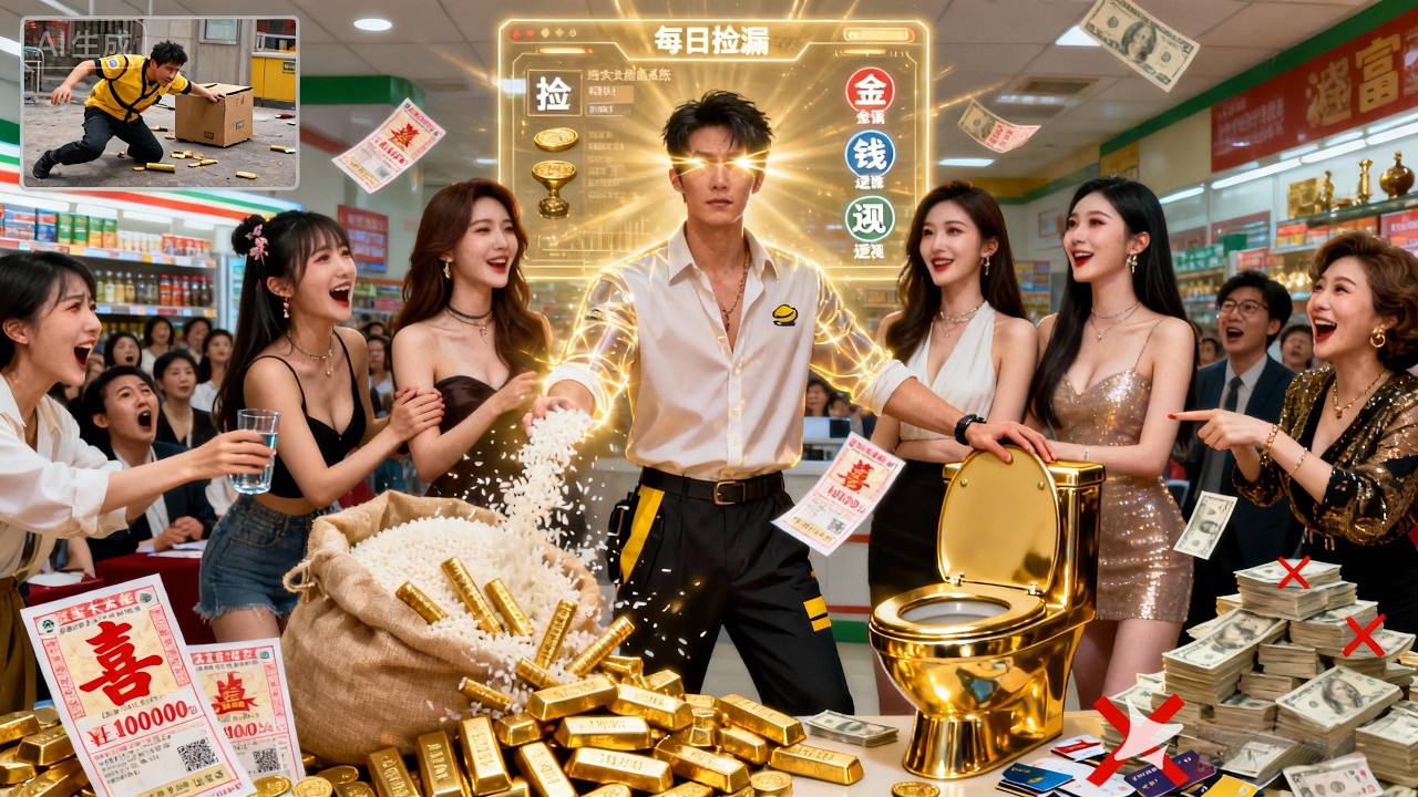Mocked and desperate, he gains a system to spot hidden treasures, now pulling in millions a day.