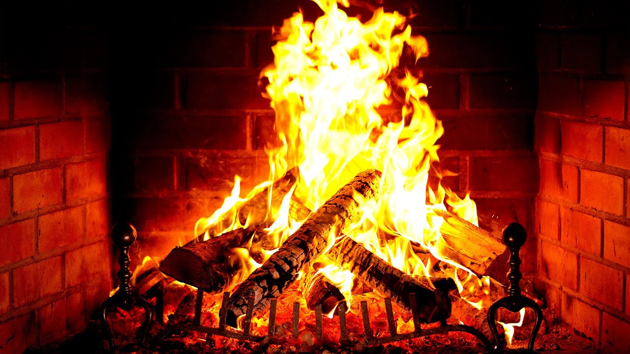 🔥 Fireplace 4K (12 HOURS). Cozy Fireplace with Burning Logs and Crackling Fire Sounds