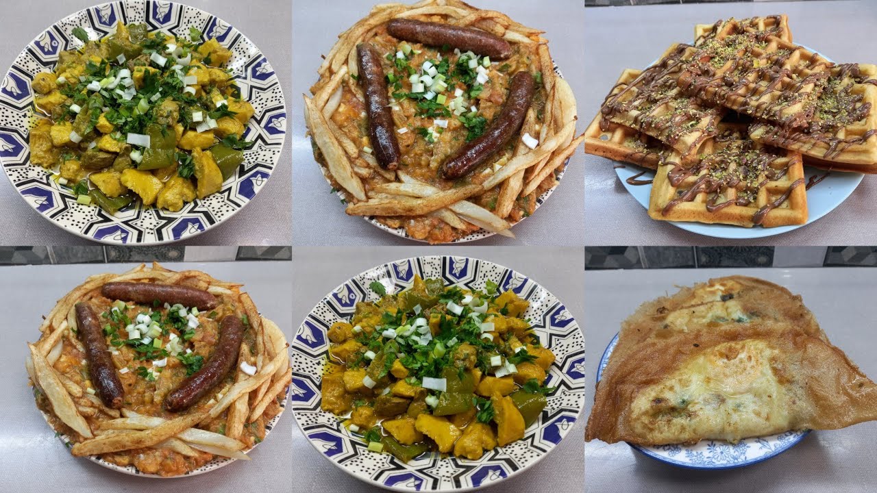 طاولة الإفطار لليوم 12 رمضان(كفتاجي في الفرن/ قلاية زعرة/قوفر/بريكة بالعضمة )💕👌👍❤️🇹🇳