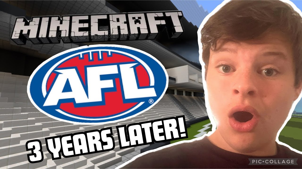 I REBUILT MY MINECRAFT AFL STADIUM 3 YEARS LATER!!!!