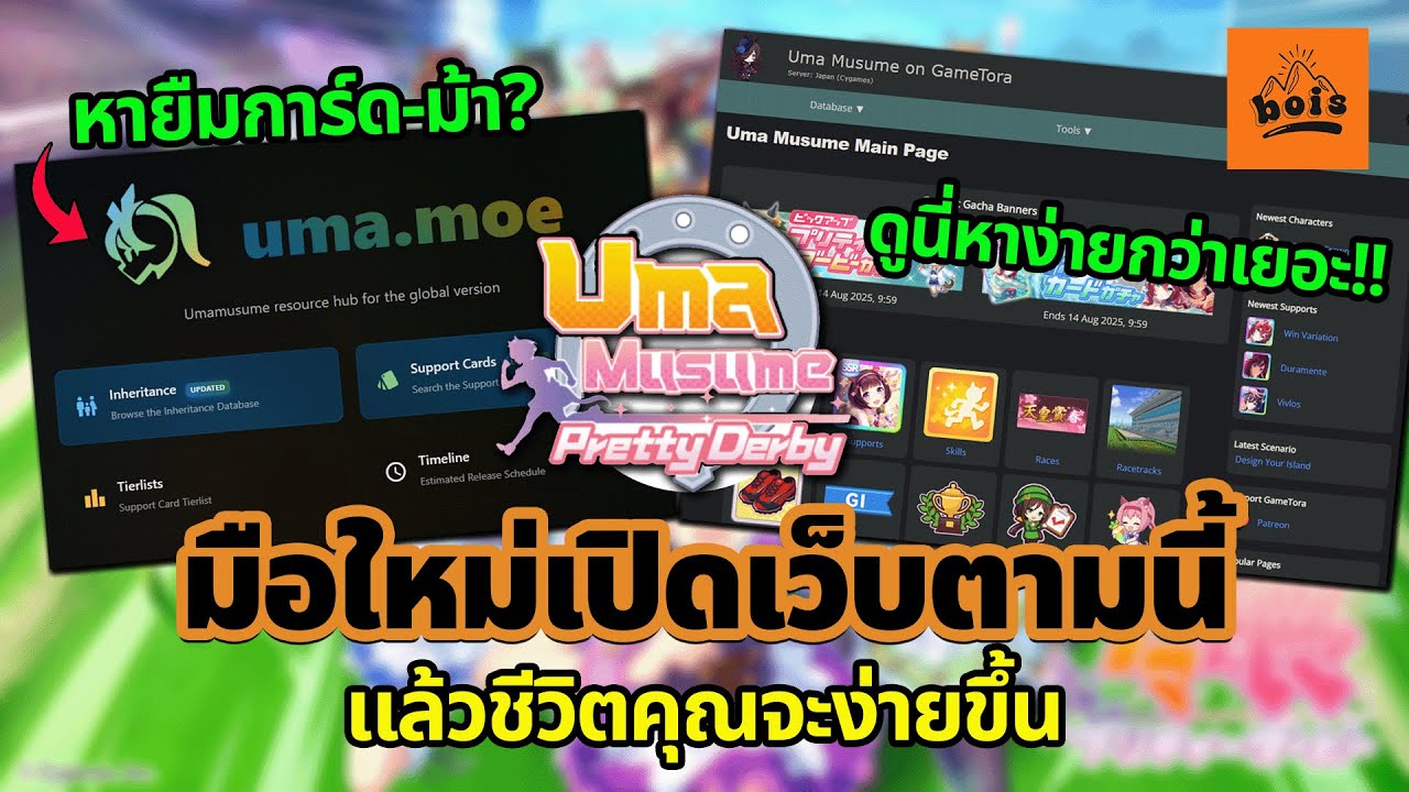 เว็บที่ผมใช้ตอนเล่น จดตามแล้วชีวิตคุณจะง่ายขึ้น! /\ สาระมือใหม่ Uma Musume