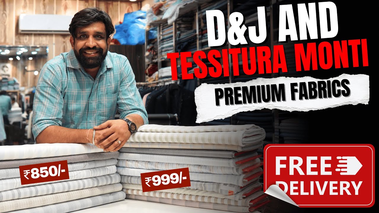 Tessitura Monti With D&J Fabric's | Premium Men’s Fabric Wholesale Supplier | Khatuwala Creation