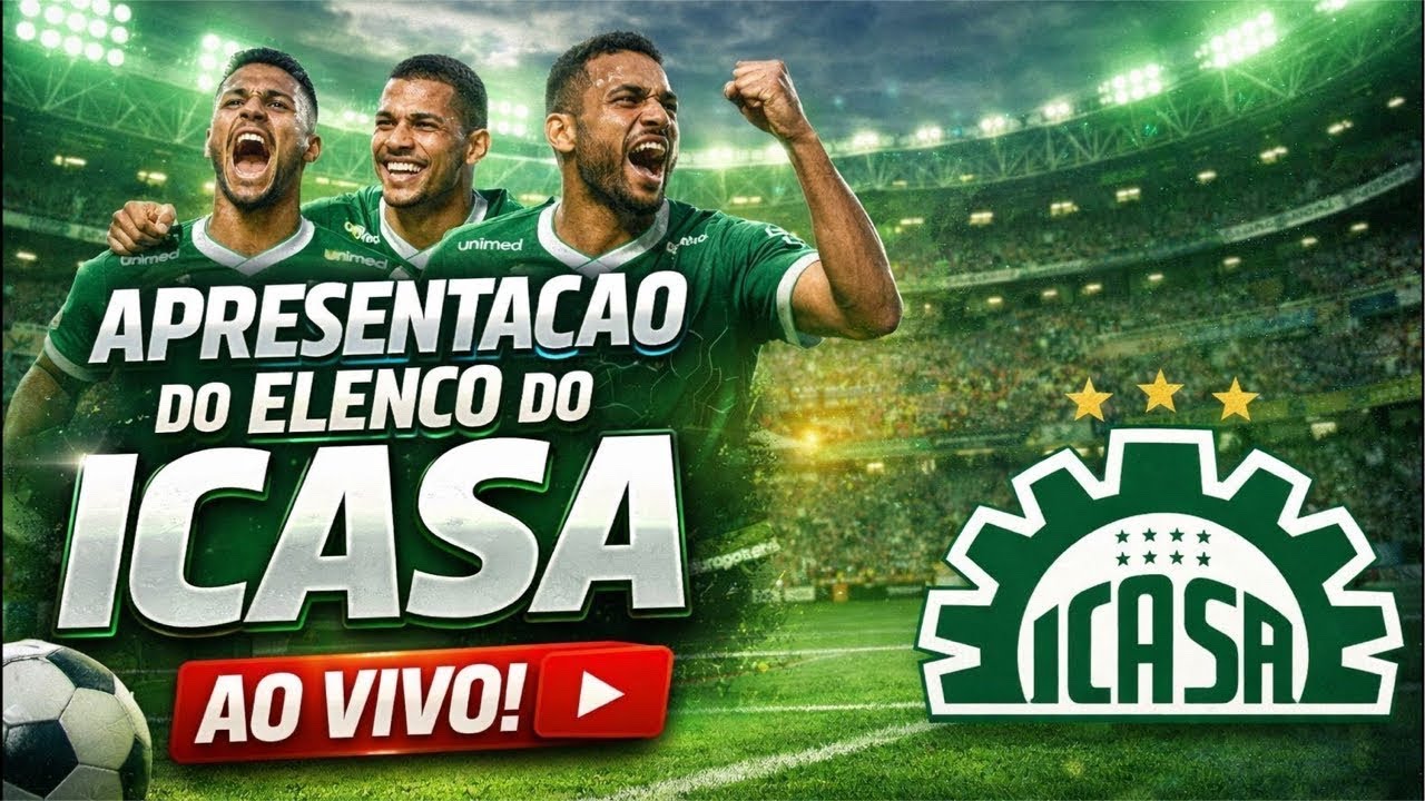 APRESENTAÇÃO DO ELENCO DO ICASA 2026 | AO VIVO - 23/02/2026