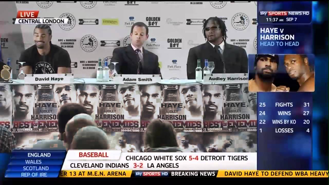 David Haye and Audley Harrison announce their World title fight 7-9-2010 - Part 2/2