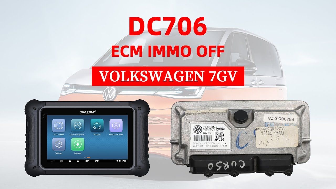 DC706-VOLKSWAGEN 7GV ECM IMMO OFF