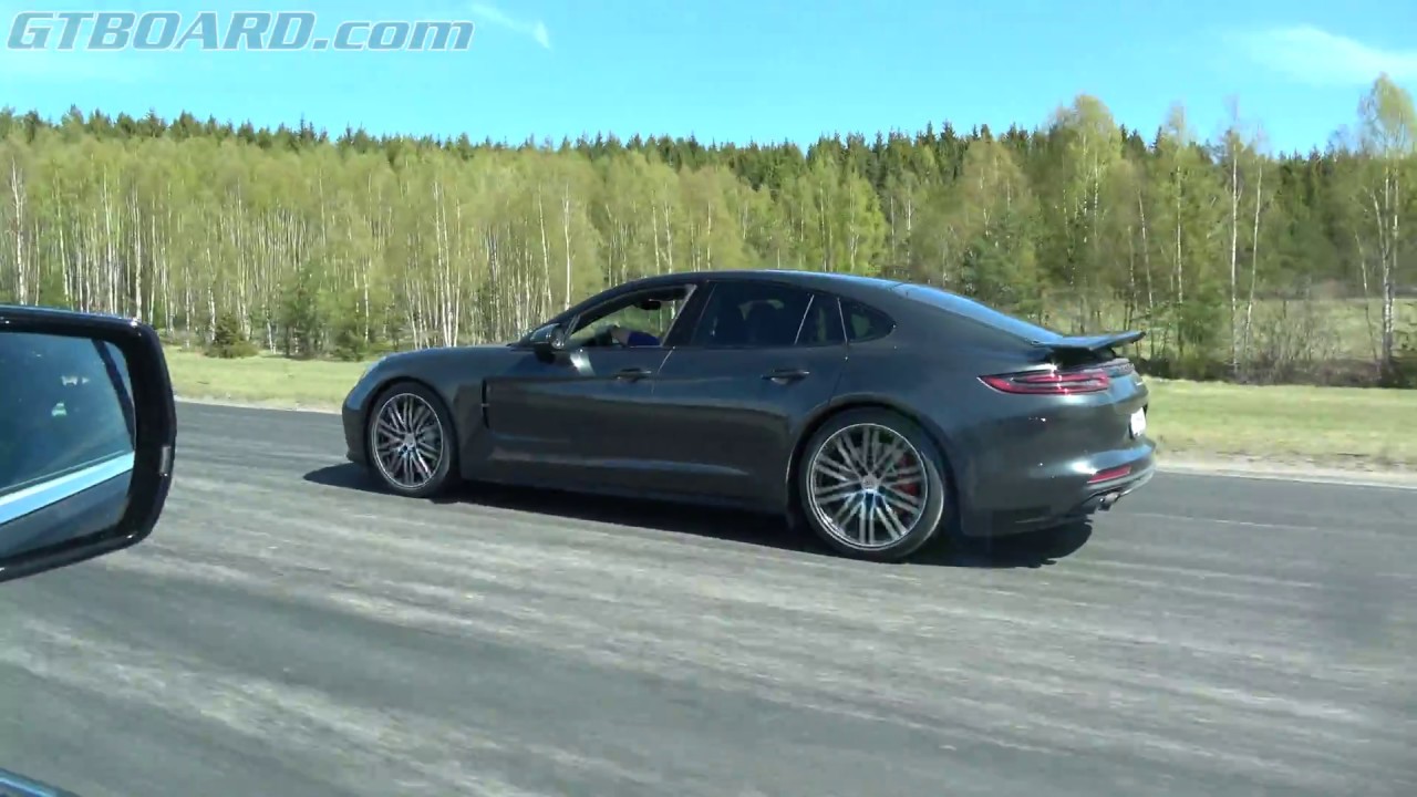 [4k] Cadillac CTS-V (649 HP) vs Porsche Panamera Turbo (550 HP)