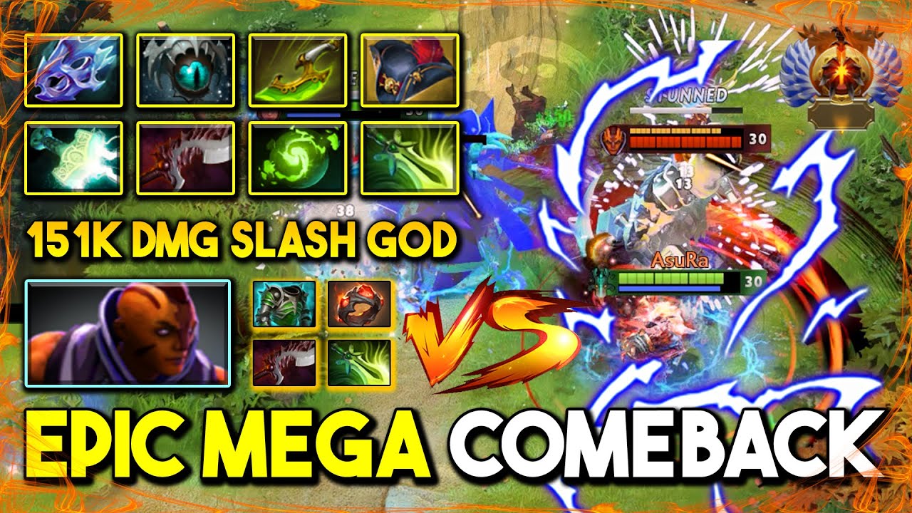 EPIC MEGACREEP COMEBACK CARRY Juggernaut 151K Damage Dealt Facing Against Global Rat And Kill AM