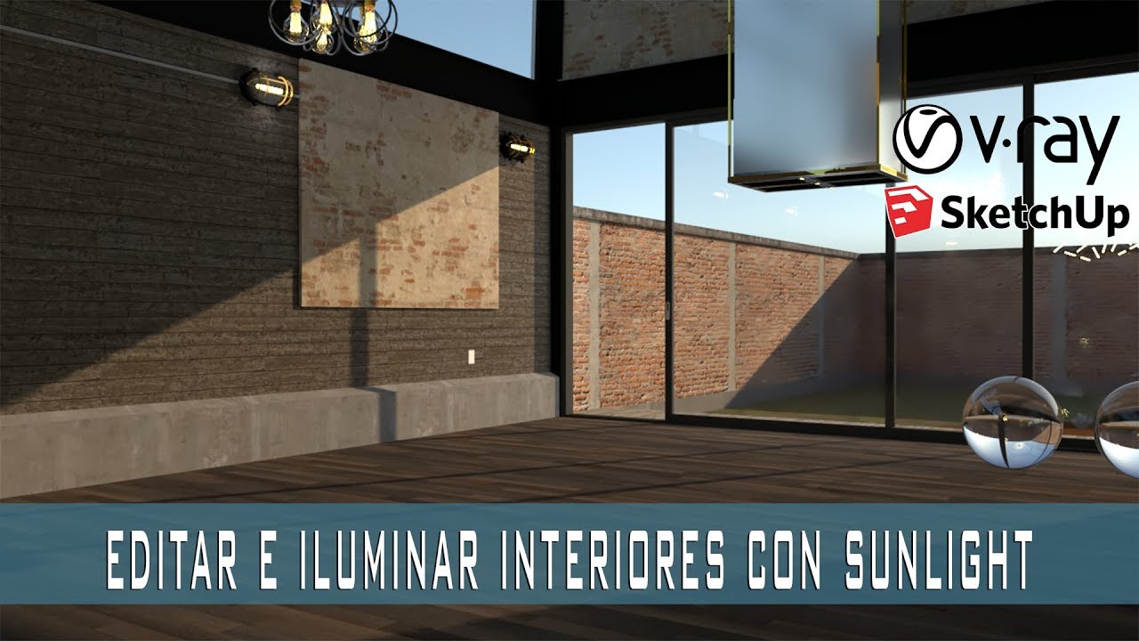 ILUMINACION POR SUNLIGHT EN VRAY NEXT PARA SKETCHUP