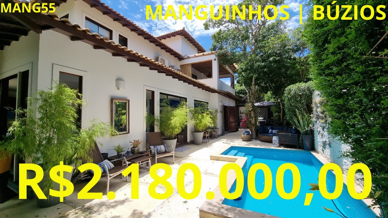 Casa super aconchegante com 04 suítes 200m da Praia de Manguinhos em Búzios - oportunidade!!!