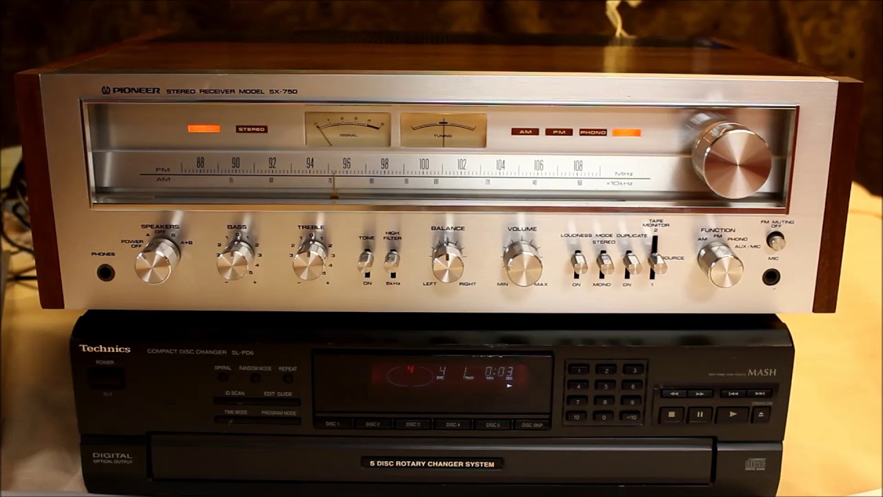 Vintage (1976-78) Pioneer SX 750 Receiver Demonstration