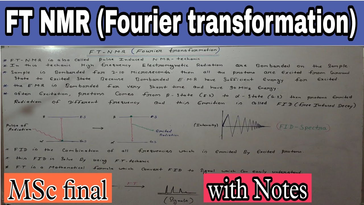 FT NMR techanic | Fourier transformation NMR techanic | MSc final