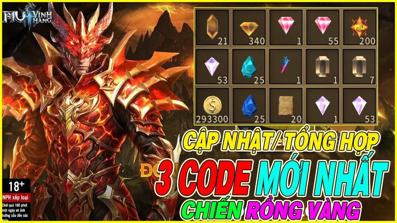 [ 14/02 ] cập nhật 3 code mới MU: Vĩnh Hằng lần đầu chiến rồng vàng