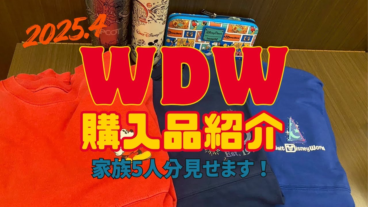 【WDW】2025購入品紹介【家族5人】