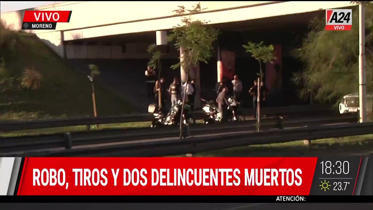 🚨ROBO, TIROS Y DOS DELINCUENTES MUERTOS EN ACCESO OESTE