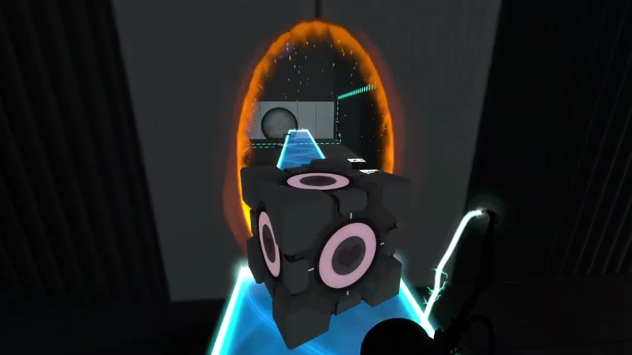 Portal 2 Community Test Chamber: Funnel laser by mysterydiner