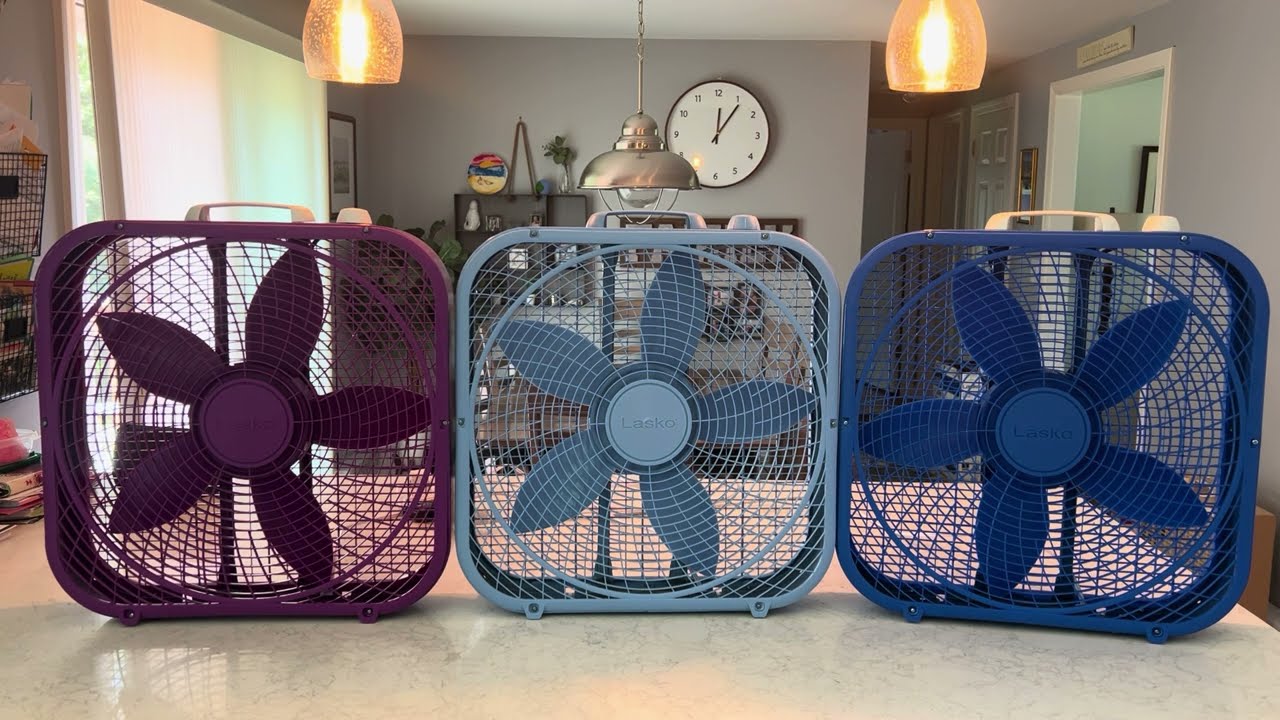 Соревнование крутых расцветок вентиляторов Lasko Box Fan!