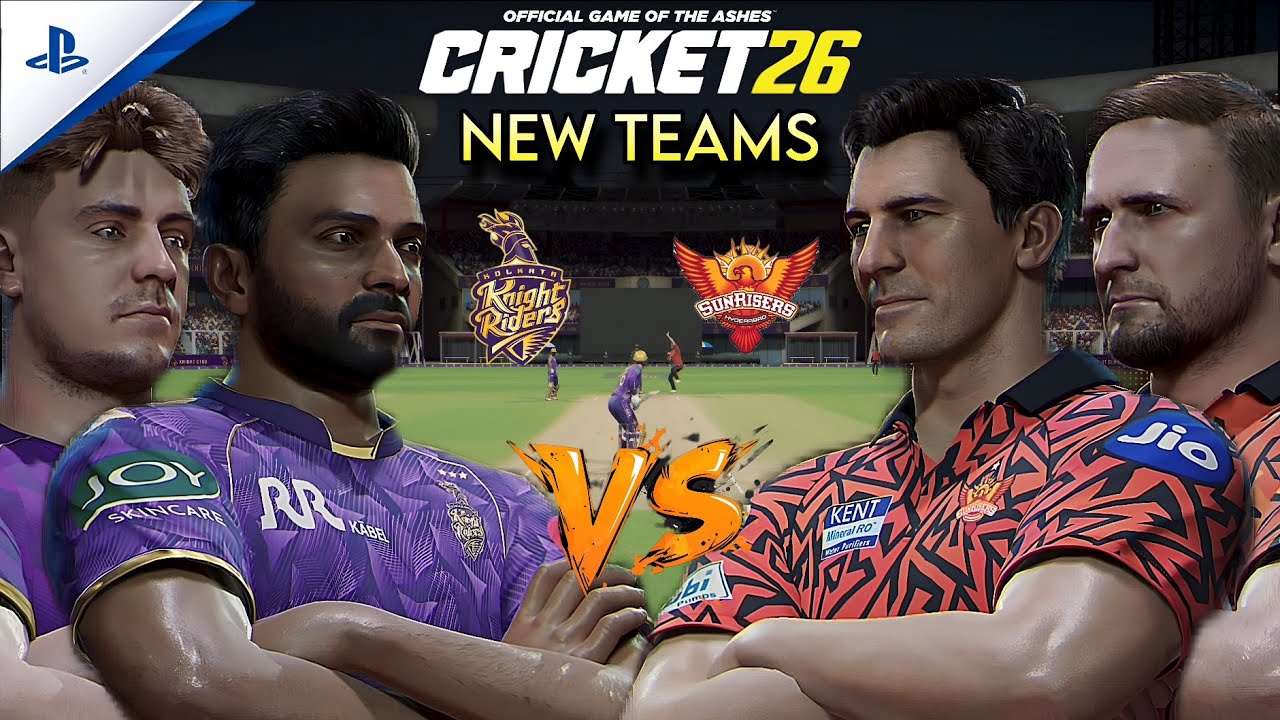 Cricket 26 | KKR vs SRH | IPL 2026 New Teams 🎥 New Players. New Destiny. | Ultra Realism