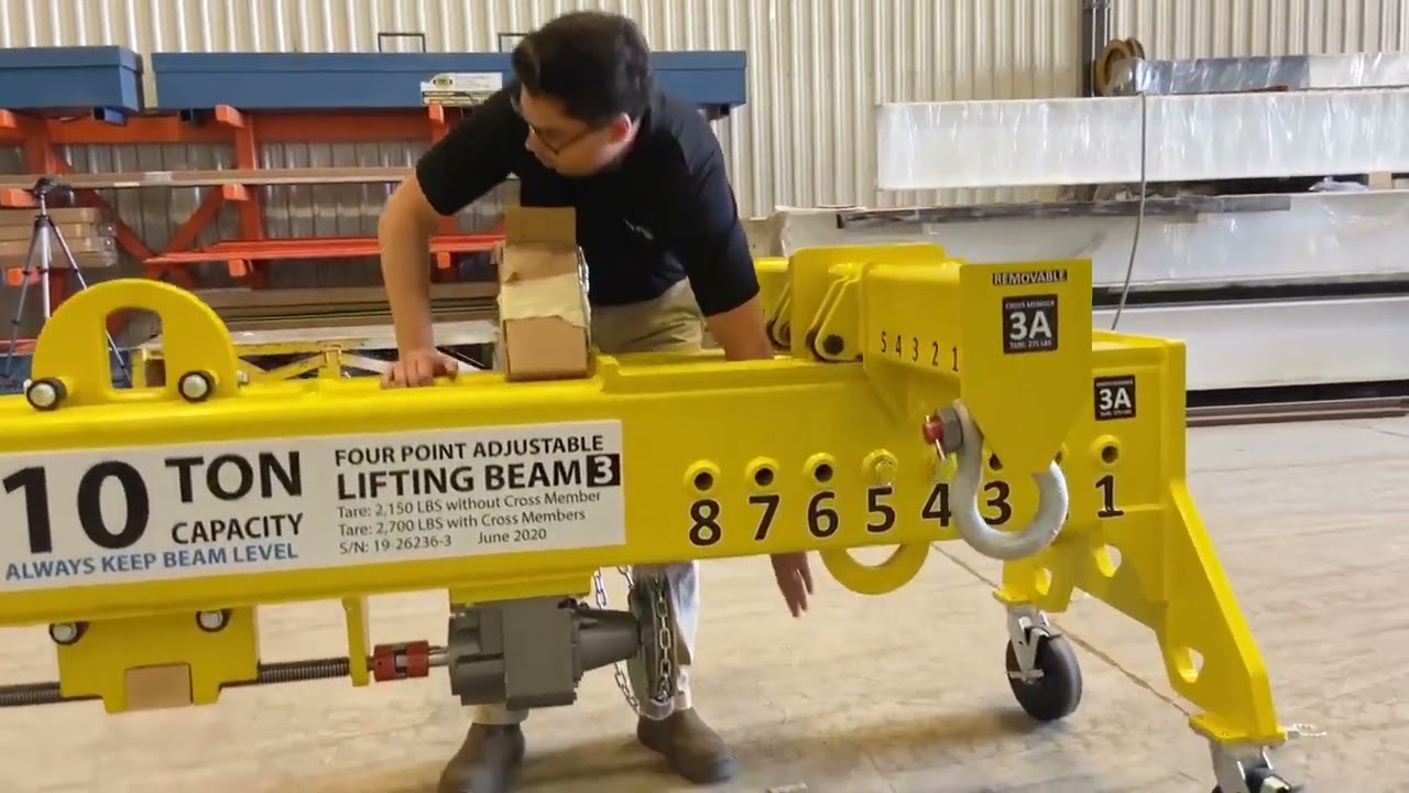 Lifting Beam 10 Ton Multi Purpose 4 Point Adjustable