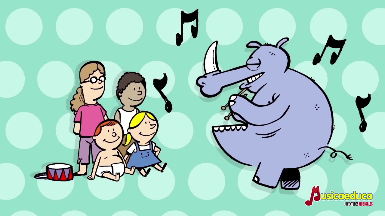 Rinoceronte tambor - Canciones infantiles del Zoo de Musicaeduca