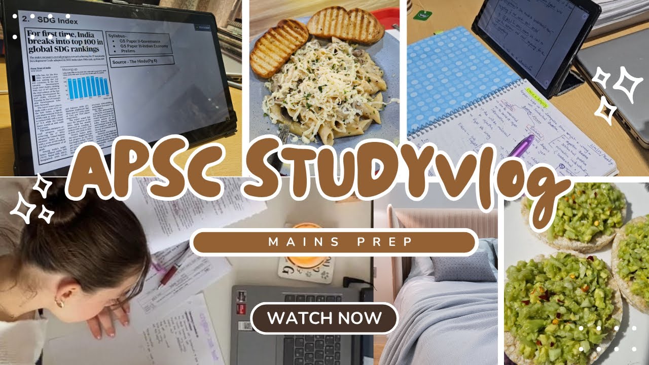APSC Mains Prep | Study Vlog